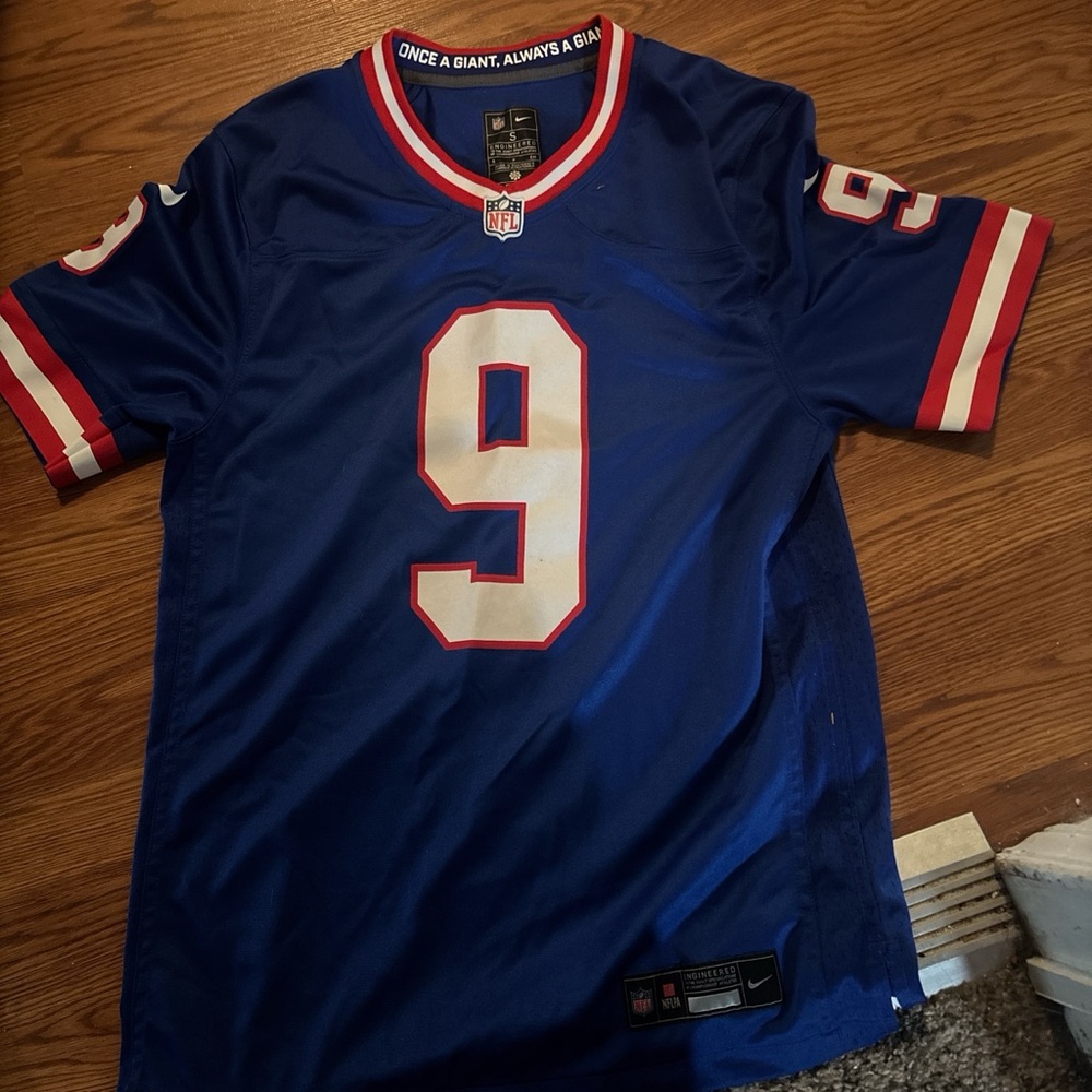 NFL Blue Jersey with Red and White Details
